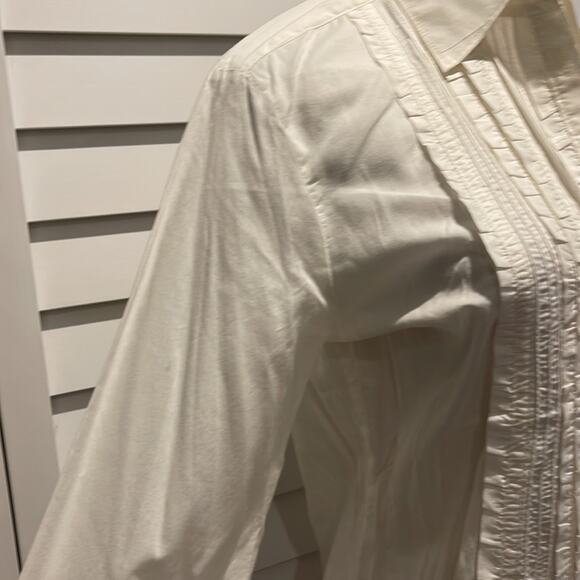 Gap white 100% Cotton buttoned Long Sleeve Blouse - Picture 3 of 6